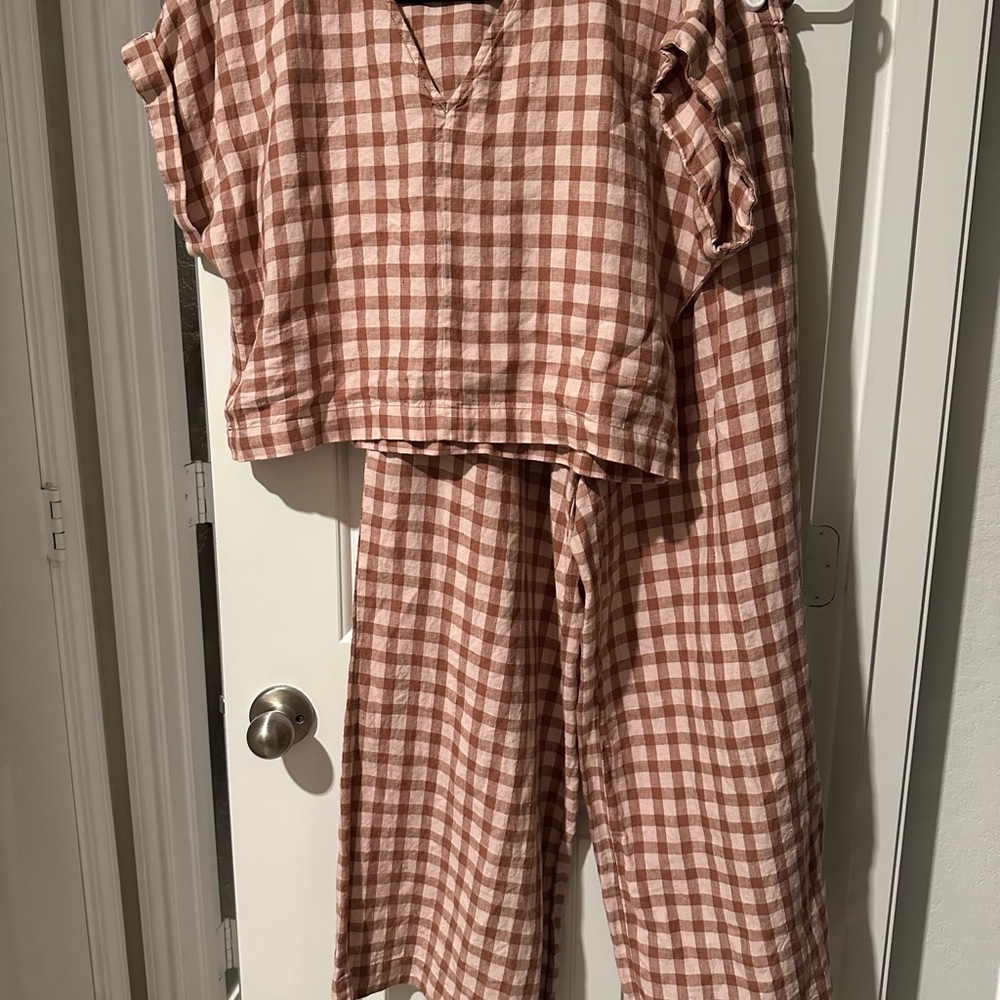 Lou & Grey Linen Gingham Set